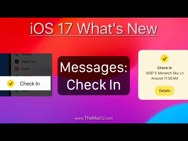 How to use the Check In feature in iMessage on iPhone!