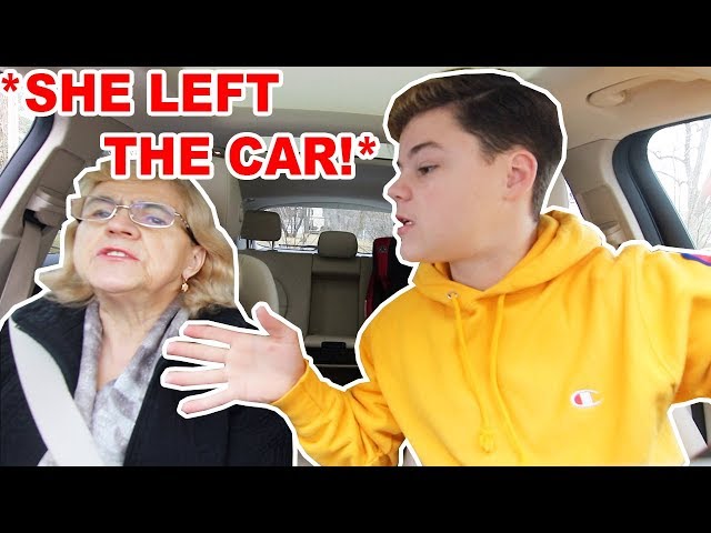 My FOREIGN GRANDMA Teaches Me How To Drive! *SHE LEFT THE CAR*