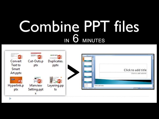 How to merge PPT files into one | Combine Presentation Files