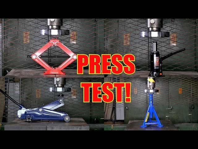 Which is the Strongest Car Jack? Hydraulic Press Test!