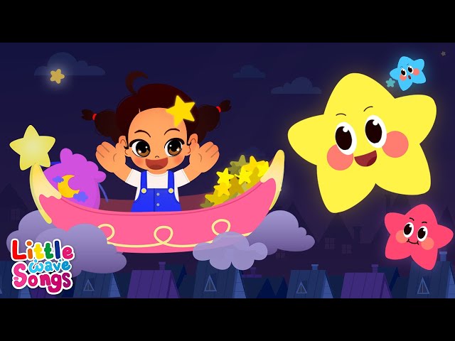 Twinkle Twinkle Little Star | Learn Colors | Nursery Rhymes For Kids | Little Wave Songs - Baby Coco