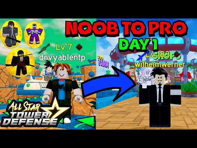 ASTD Noob to Pro Day 1 The Beginning | All Star Tower Defense Roblox