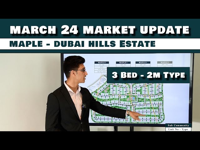 March 2024 - 3 Bedroom Maple Market Update, 2M Type - Dubai Hills Estate