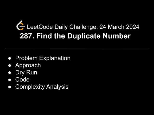 Daily LeetCode Challenge: 287. Find the Duplicate Number | C++ | @shwetabhagat8920