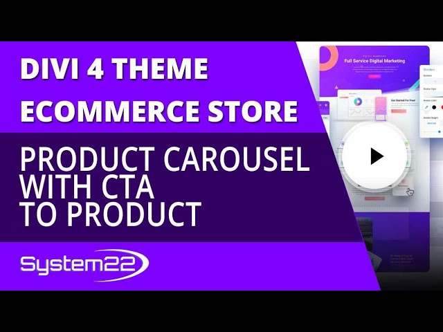 Divi 4 Ecommerce Product Carousel With CTA To Product 👍