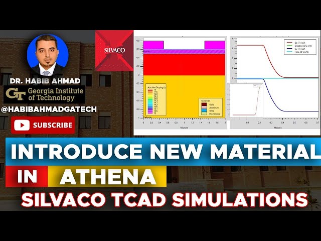 How to Introduce a New Material in ATHENA Silvaco TCAD? || GaN Diode Structure in ATHENA Silvaco 🚀💡