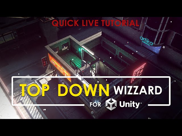 Top Down Wizzard tutorial using Neon City assets