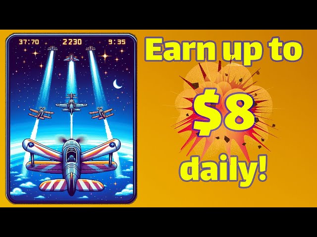 new play to earn game! Air force Lunc! Earn up to $8 daily!