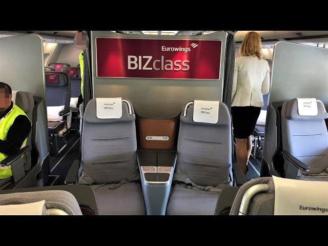 EUROWINGS NEW BIZ CLASS AIRBUS A340-300 CABIN VISIT | NEW YORK JFK ROUTE OPENING HD