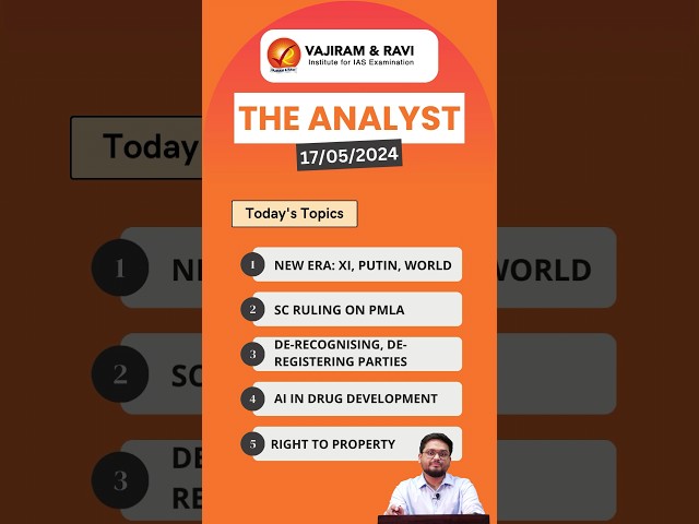 The Analyst | 17th May 2024 | Vajiram and Ravi