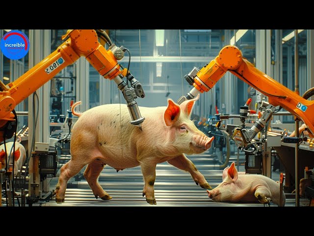 Granjero ganando 3 millones de dólares criando cerdos - Granja de cerdos  Máquina de procesamiento