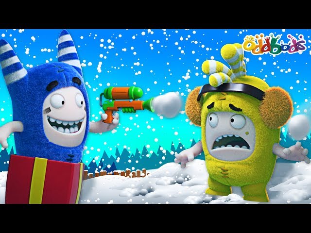 Oddbods | Snow Fight | CHRISTMAS Cartoons For Kids