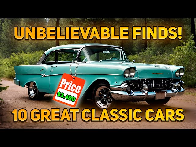 Budget Vintage Deals: 15 Great Classic Cars Under $10,000 on Facebook Marketplace