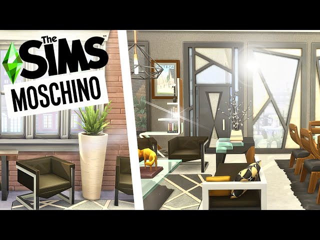 MODERN MOSCHINO APARTMENT ~ Recreating the Ad Campaign Photos - Sims 4 Speed Build