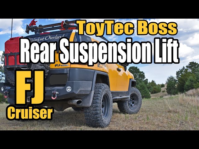 Rear Suspension Lift Install, Toyota FJ Cruiser, Toytec Boss