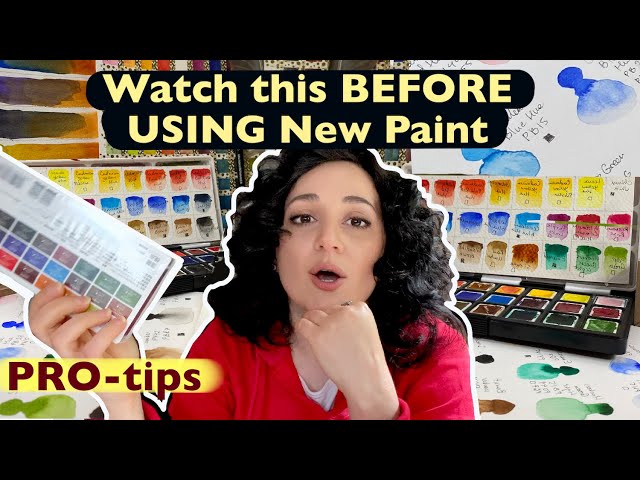 3 MUST DO's every time you get new paint! + Paul Rubens watercolour set review