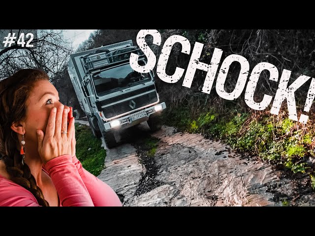 SLIPPED OFF! Worst moment with the EXPEDITION TRUCK in Montenegro | Motorhome | VanLife [42]