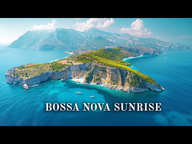 Bossa Nova Sunrise: Morning Jazz Music on Beach - Ocean Waves Sound