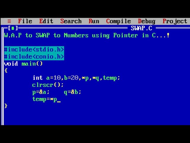 C Program to Swap Two Numbers Using Pointers | Learn Coding