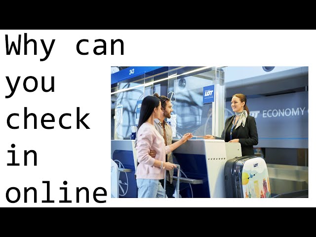 Why can you check-in at the airport online