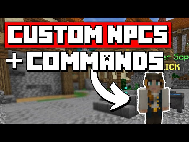 👉How to Create CUSTOM NPCs with COMMANDS in your Minecraft Server