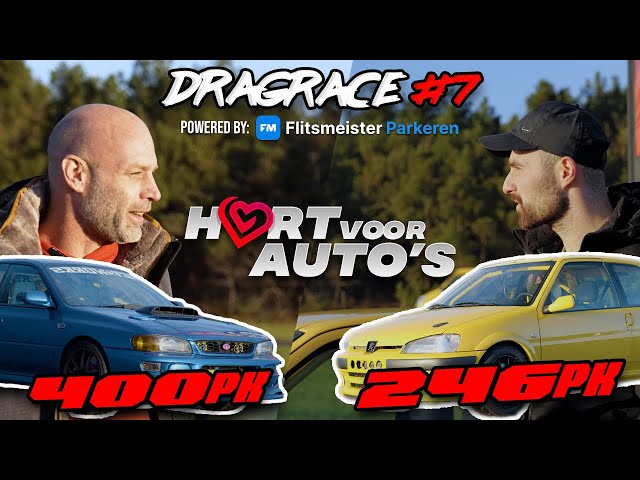 Peugeot 106 GTI (246 PK) vs Subaru Impreza (400 PK) DRAGRACE MADNESS AFL 7