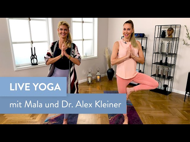 Yoga für Anfänger: Live Session mit Mala und Dr. Alex Kleiner