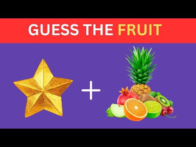 Can You Guess The Fruit Name By Emoji? | Guess The Fruit name Easy, Medium, Hard