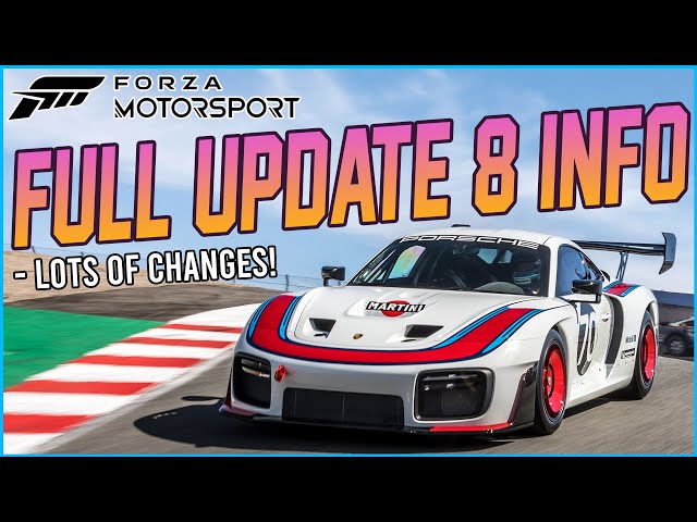 Forza Motorsport - Update 8 Info! 5 New Cars, AI, Rating & Livery Changes!