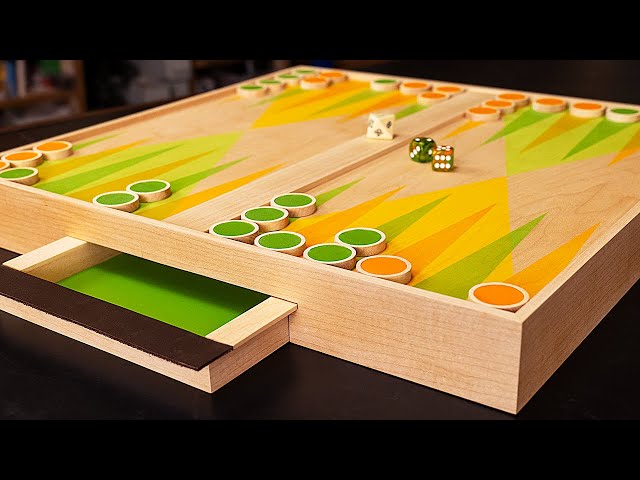 I almost lost my mind making this | Backgammon board