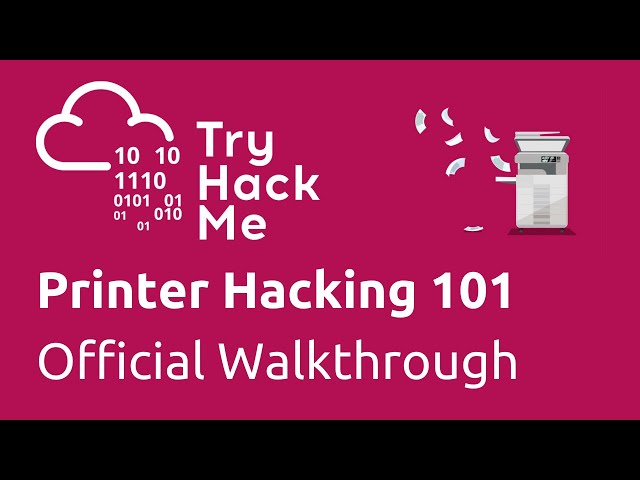 TryHackMe Printer Hacking 101 Official Walkthrough