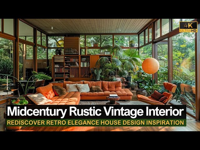 Rediscover Retro Elegance: A Journey Through a Midcentury Home's Rustic Vintage Interiors