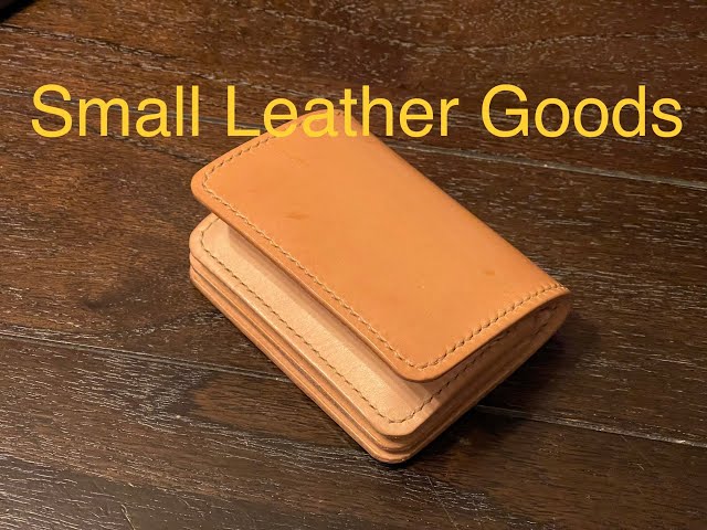 Making a Small Leather Wallet Leather crafting