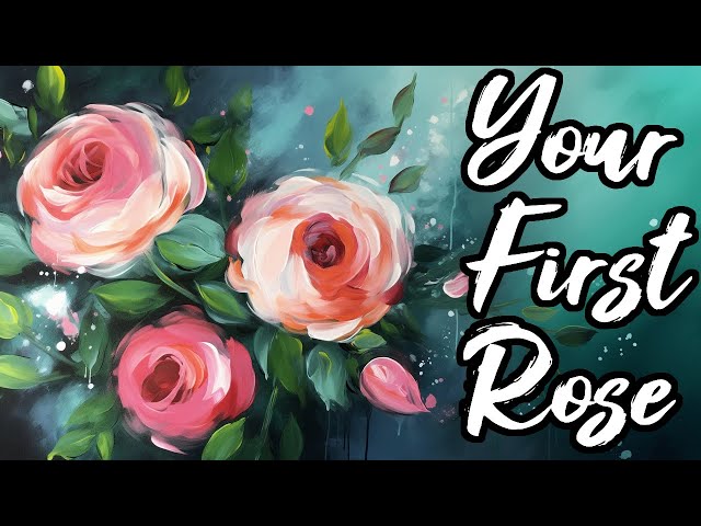 THE EASY ROSE  This is my No-Fail Acrylic Rose  LIVE STREAM CLASS 🔴 Step by step