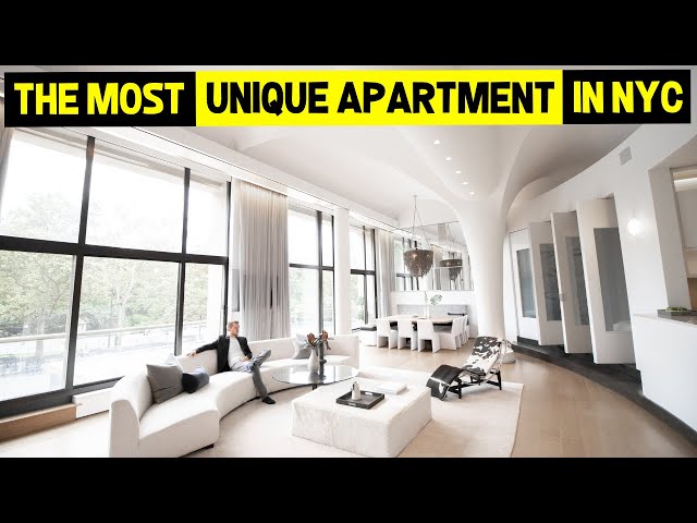 AMAZING 15FT HIGH Cathedral Ceilings | ULTRA MODERN NYC Apartment Tour