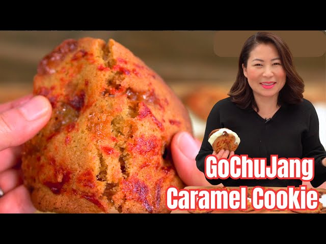 The COOKIE 🍪that EVERYONE RAVES ABOUT! CHEWY Caramel Cookie with a hint of 🌶Spicy Gochujang 고추장카라멜쿠키