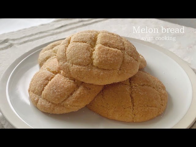 ホットケーキミックスでできる！メロンパン作り方 Melon bread 멜론