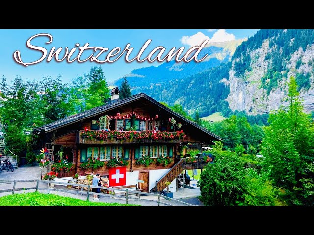 🇨🇭Switzerland | Swiss Village Lauterbrunnen _ Wengen , Jungfrau Region