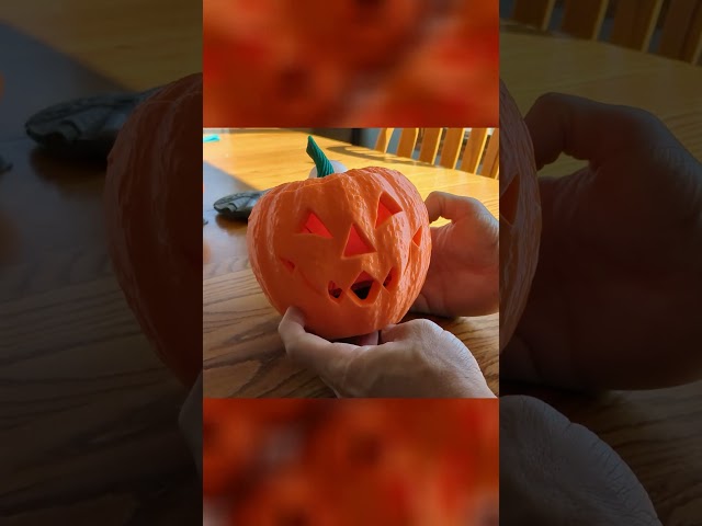 Getting Ready For Halloween Early - Fun Pumpkin 3D Print!