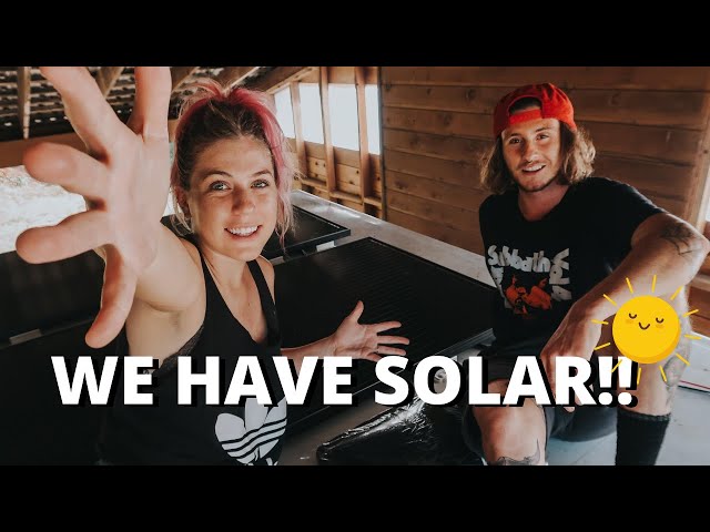 INSTALLING SOLAR PANELS!! DIY Ambulance Camper Conversion Continues!! (vlog)
