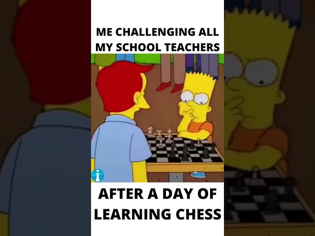 The Urge To Show Off Your AMAZING Skills!  #shorts #chess #simpsons #chessvideos