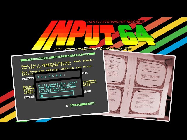 Kassettendirectory auf dem c64 erstellen - INPUT64 4/85
