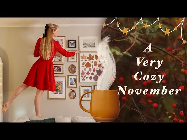 a Cozy November Vlog 🍂✨ DIY Home Decor, Comfort Cooking & City Walks  (w/a touch of Christmas)