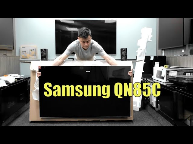 Samsung QN85C NEO QLED 2023 Unboxing, Setup and 4K 60fps Demos