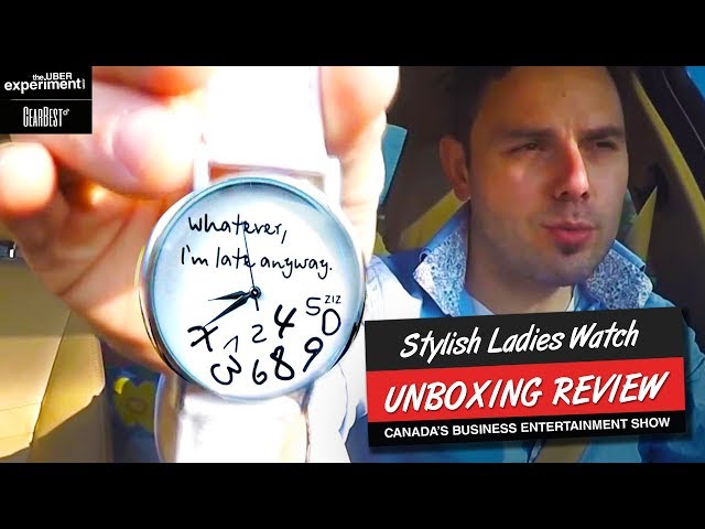Unboxing Cool Gadgets: 2016 Stylish Ladies Watch **WHATEVER I'M LATE ANYWAYS**  - GEARBEST