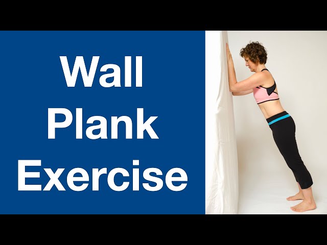 Wall Plank Exercise with Stability Ball