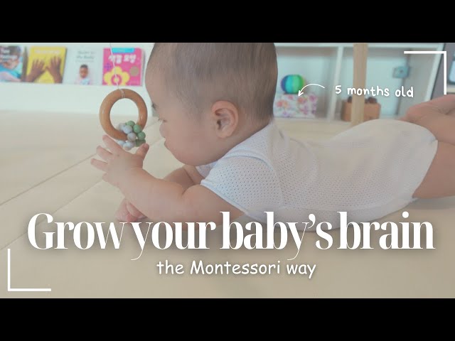 Montessori activities for 3-6 months | How to play with 3-6 months babies