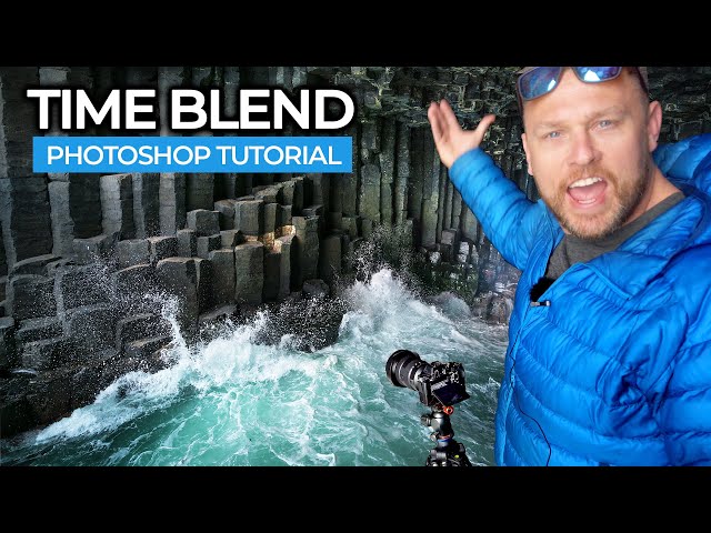 How to Time Blend Landscape Photography - Photoshop Tutorial