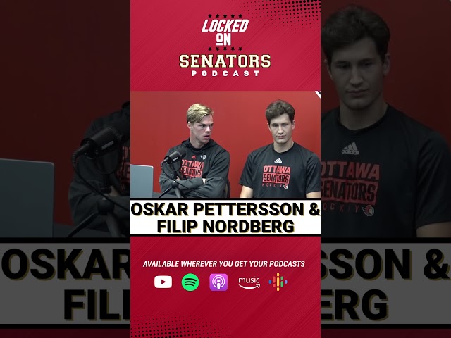 Senators Prospects Oskar Pettersson & Filip Nordberg Give Scouting Reports Of Each Other | LOSP CLIP