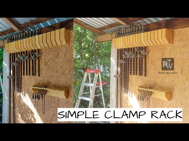 Simple Clamp Rack | Shop Organization